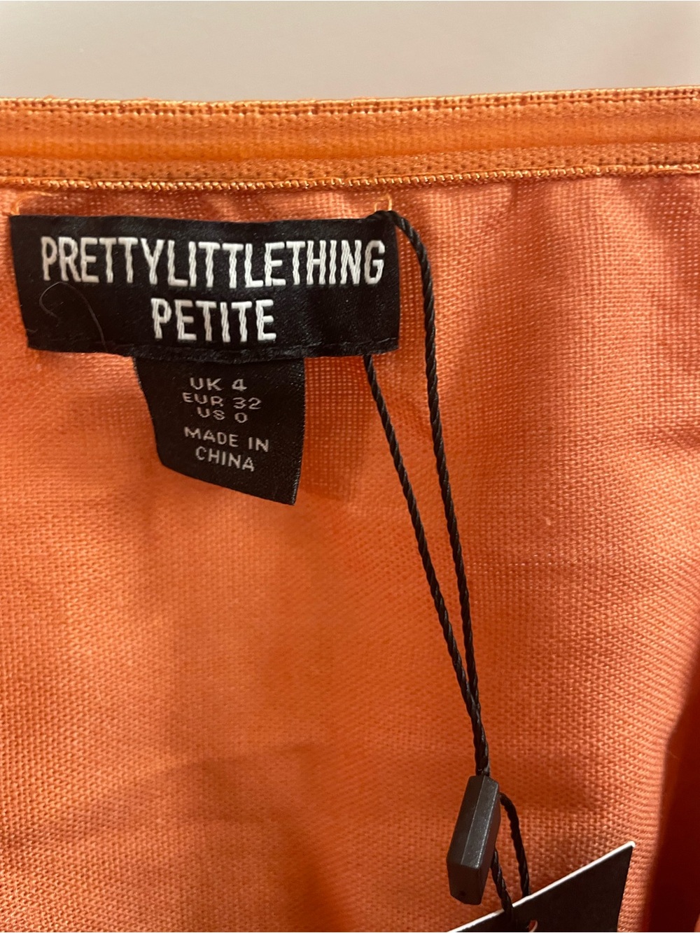 PrettyLittleThing Petite Clay Linen Look Ruched Mini Dress. - Picture 4 of 8